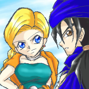 DQ5-Hero and Bianca